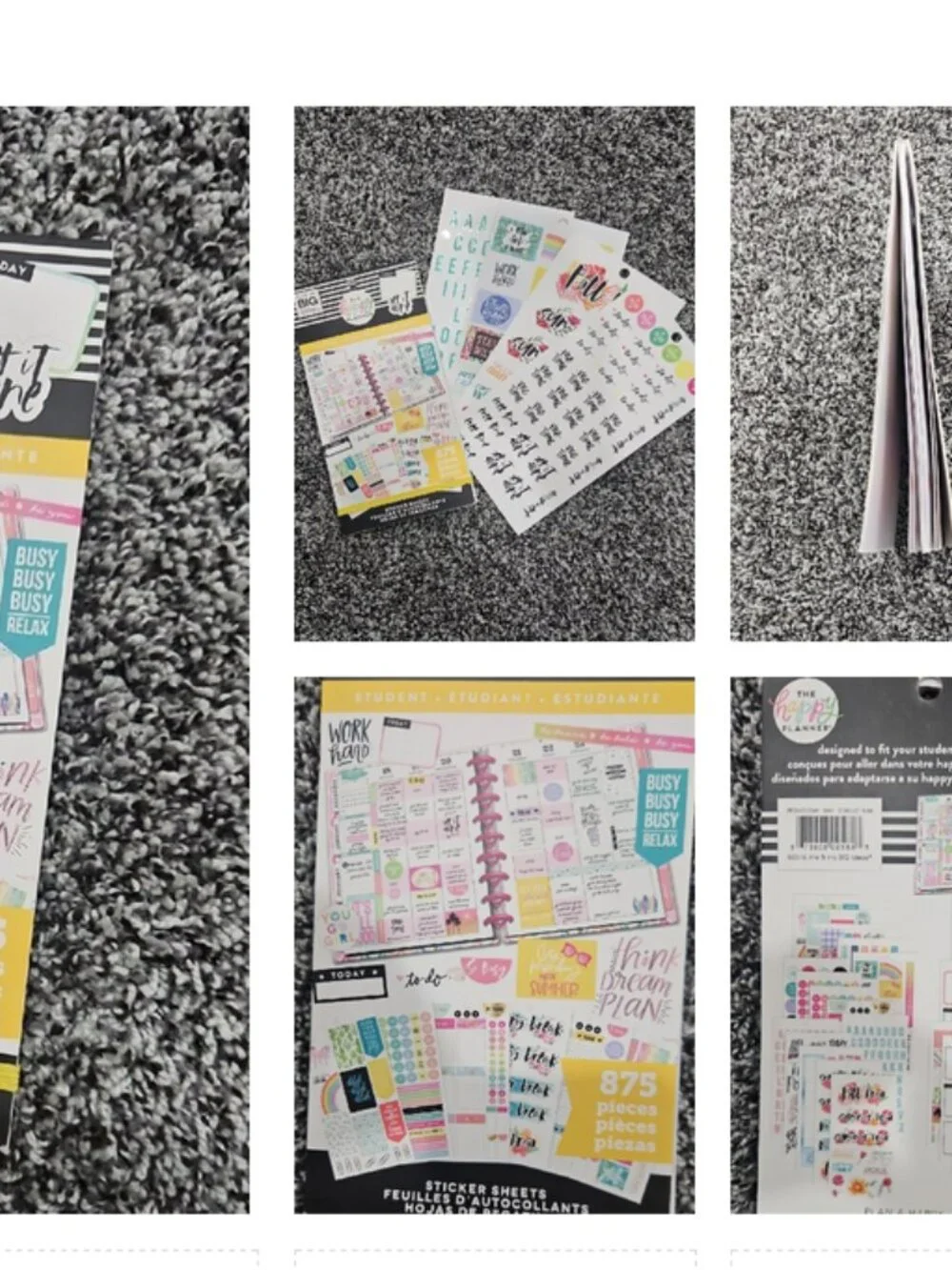 Massive Planner Sticker Lot Thousands of Stickers + Happy Planner Book